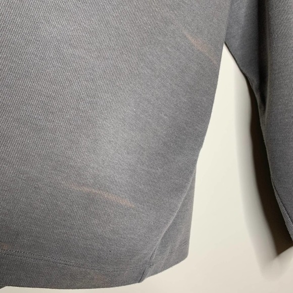 VERTICAL ROBERT COMSTOCK  Mens Gray Collared 1/4 Zip Pullover Sweater Large L - Picture 8 of 8
